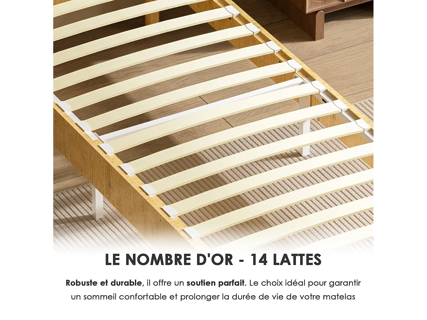 Boxspring met lattenbodem 90x200 cm wit, 6 poten