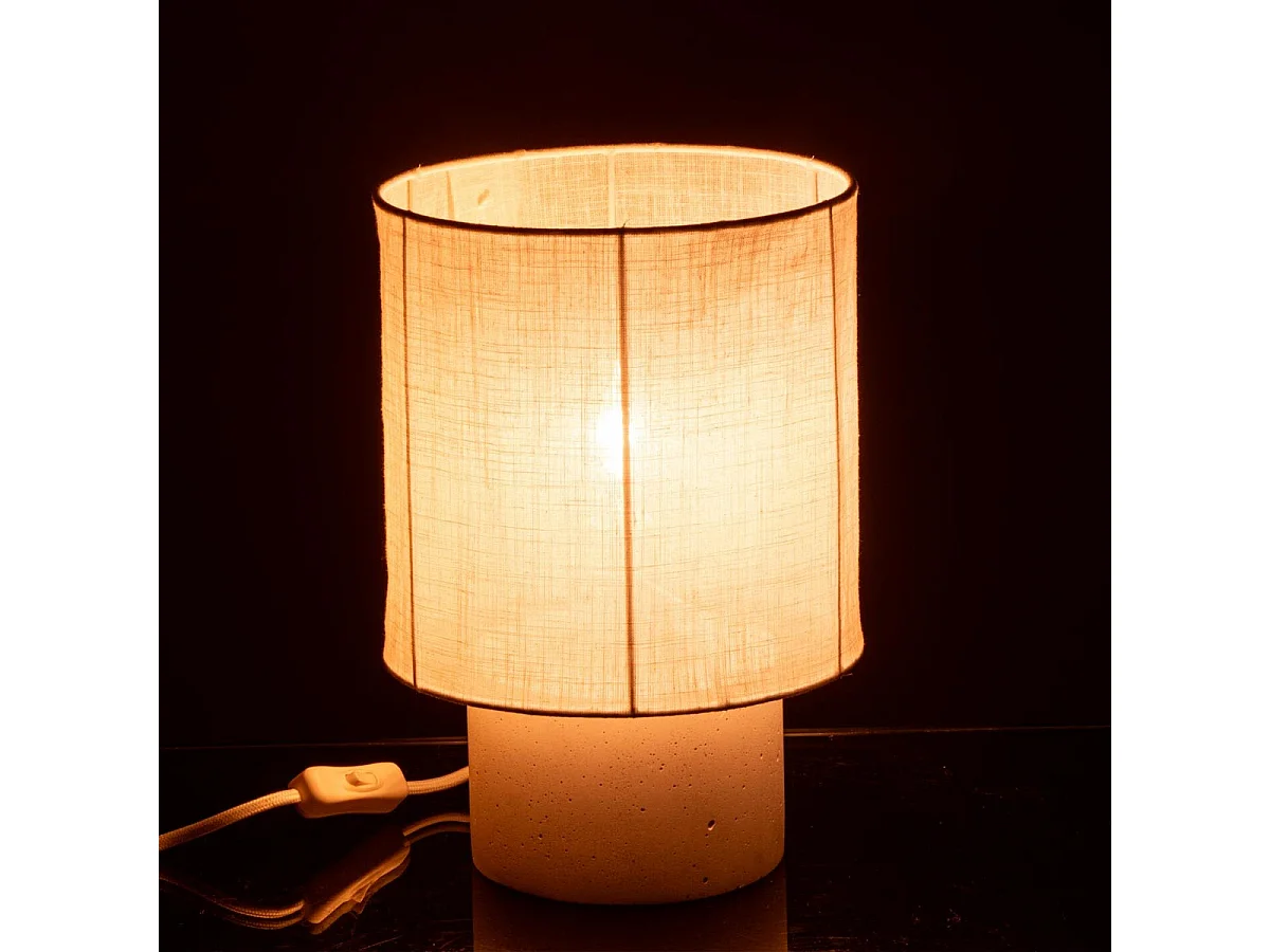Lampe à Poser "Havel" 28cm Blanc