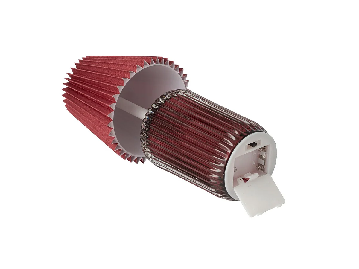 Lampe à Poser LED "Lola" 24cm Bordeaux