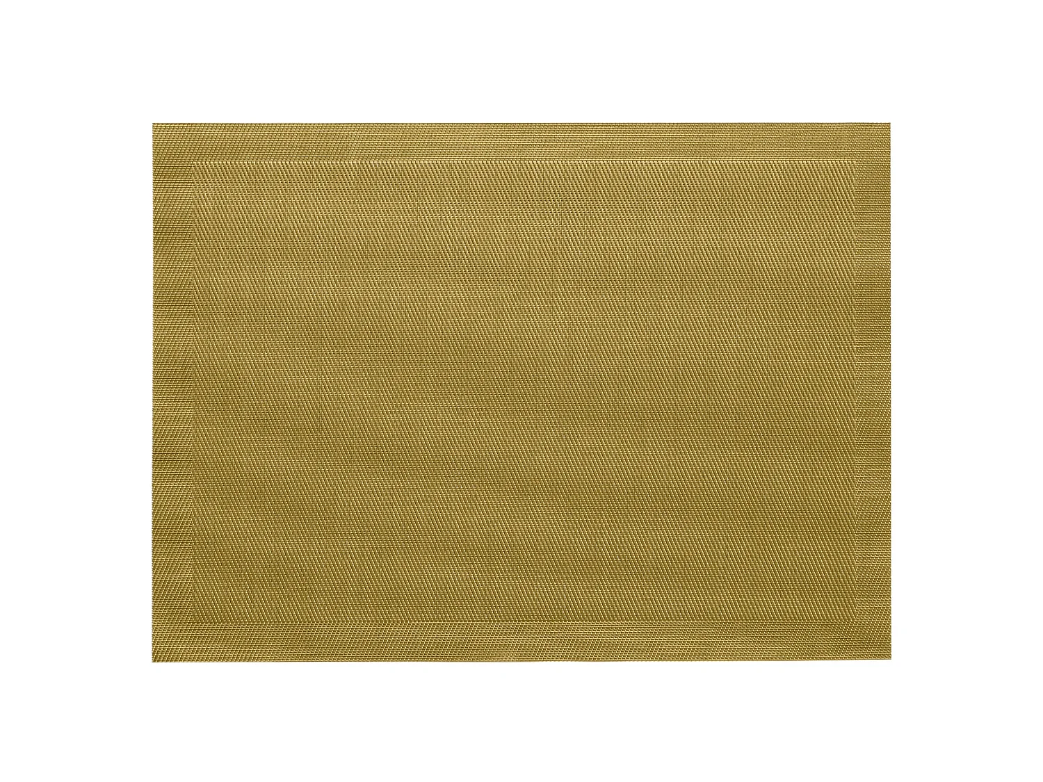Lot de 2 sets de table rectangulaire synthétique 33x46 cm TAKAO jaune houblon