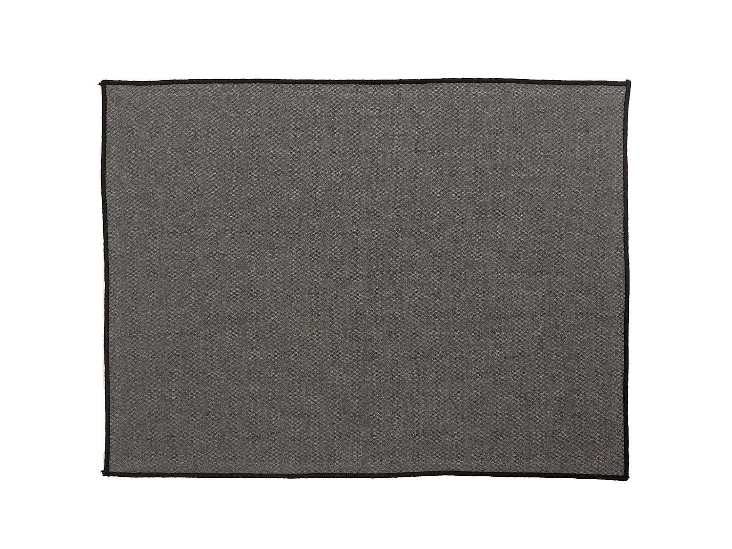 Lot de 4 sets de table 37x50 cm HONO gris Granit coton