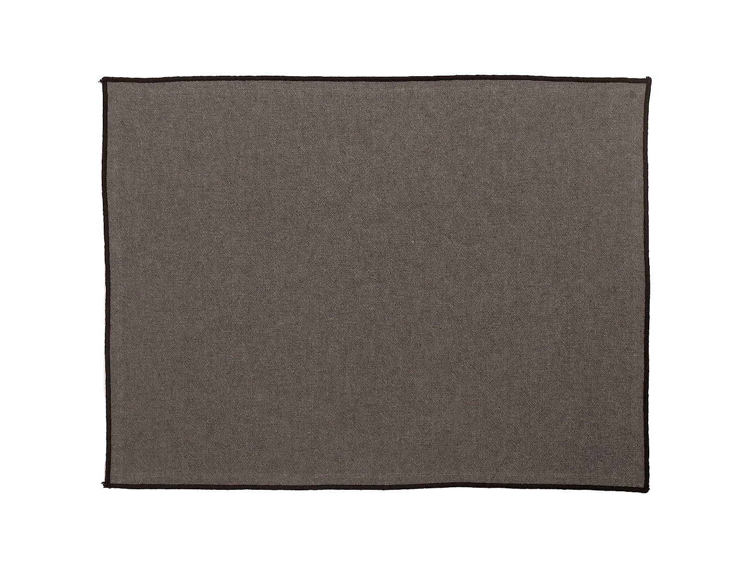 Lot de 4 sets de table 37x50 cm HONO marron Schiste coton