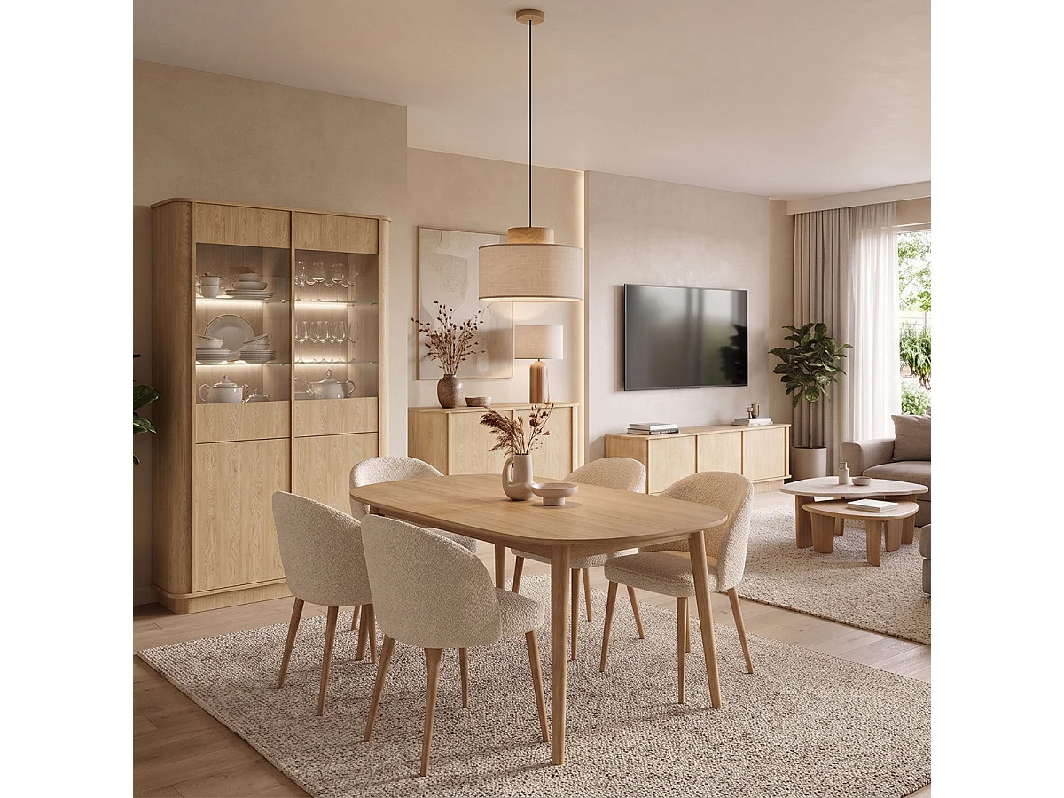 TV-bänk 3 dörrar 154 cm Halina Trä