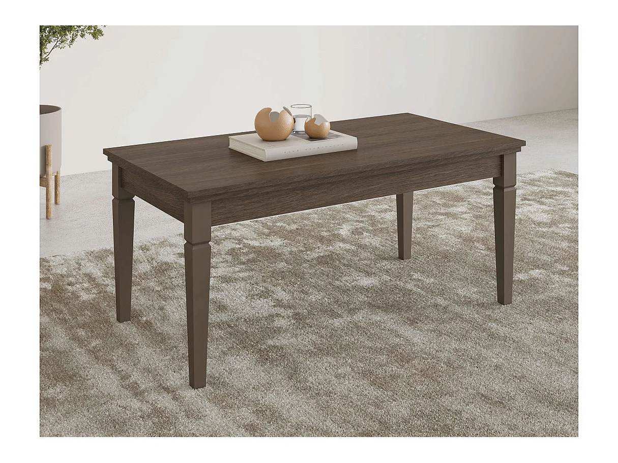 Table basse VOLTERRA 110x60cm - Marron