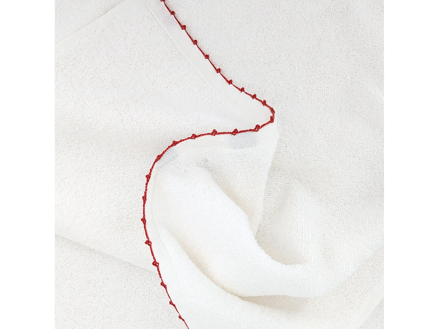 Parure de bain 7 pièces collection ORLA pur coton avec picueta rose