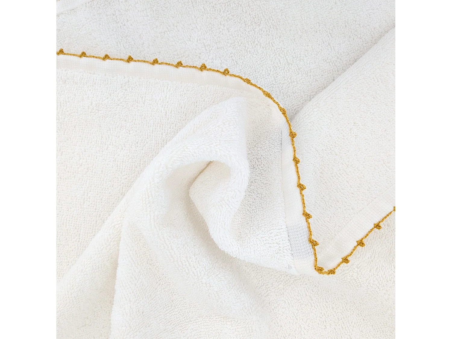 Drap de bain 100x150 cm pur coton collection ORLA avec picueta jaune