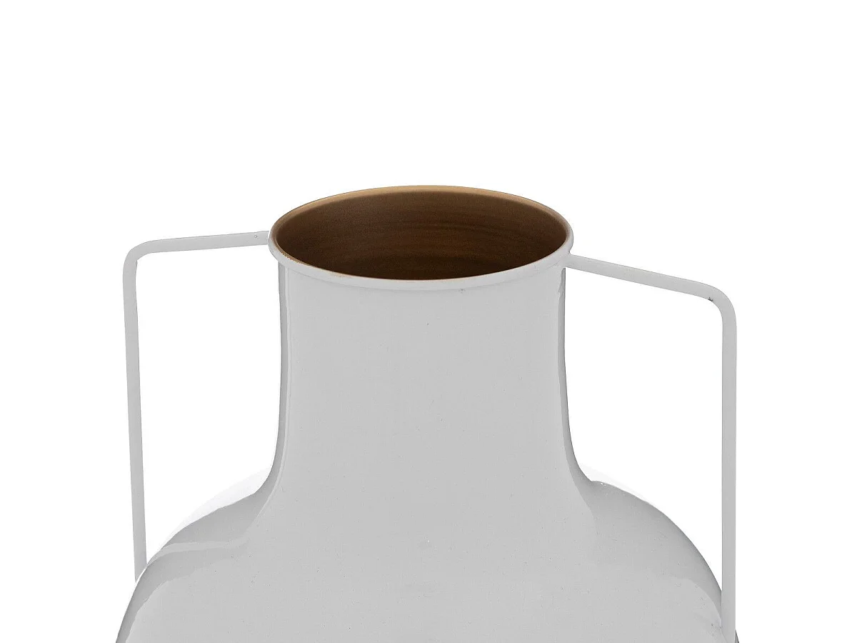 Vase en Métal "Le Collectionneur" 30cm Blanc