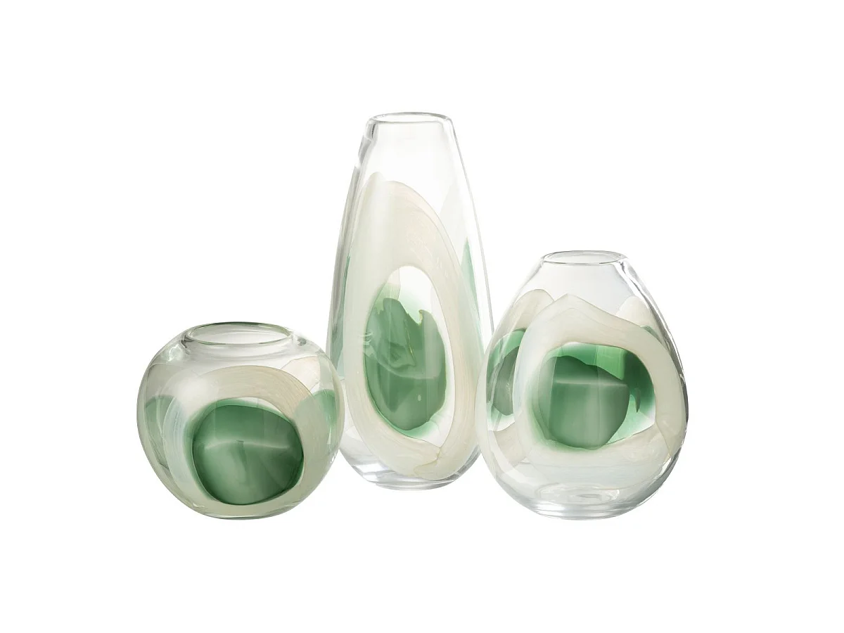 Vase Design en Verre "Livy" 25cm Multicolore