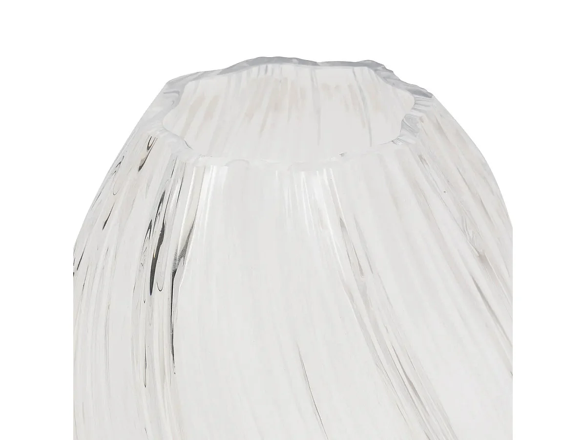 Vase Design en Verre "Valma" 27cm Transparent