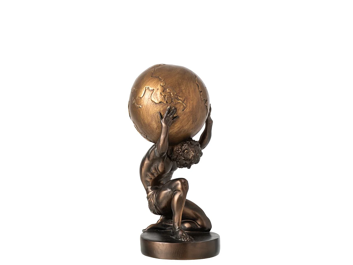 Statuette Figurine Balle "Emrys" 28cm Marron Foncé