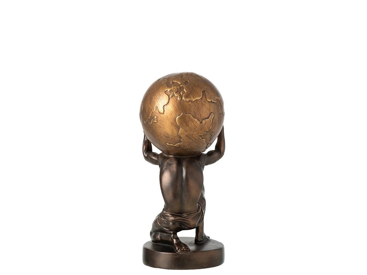 Statuette Figurine Balle "Emrys" 28cm Marron Foncé
