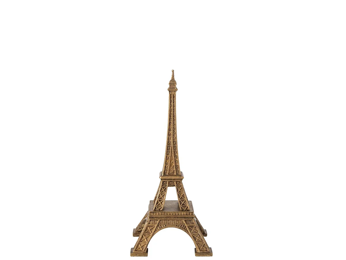 Tour Eiffel Déco en Résine "Hilda" 44cm Doré