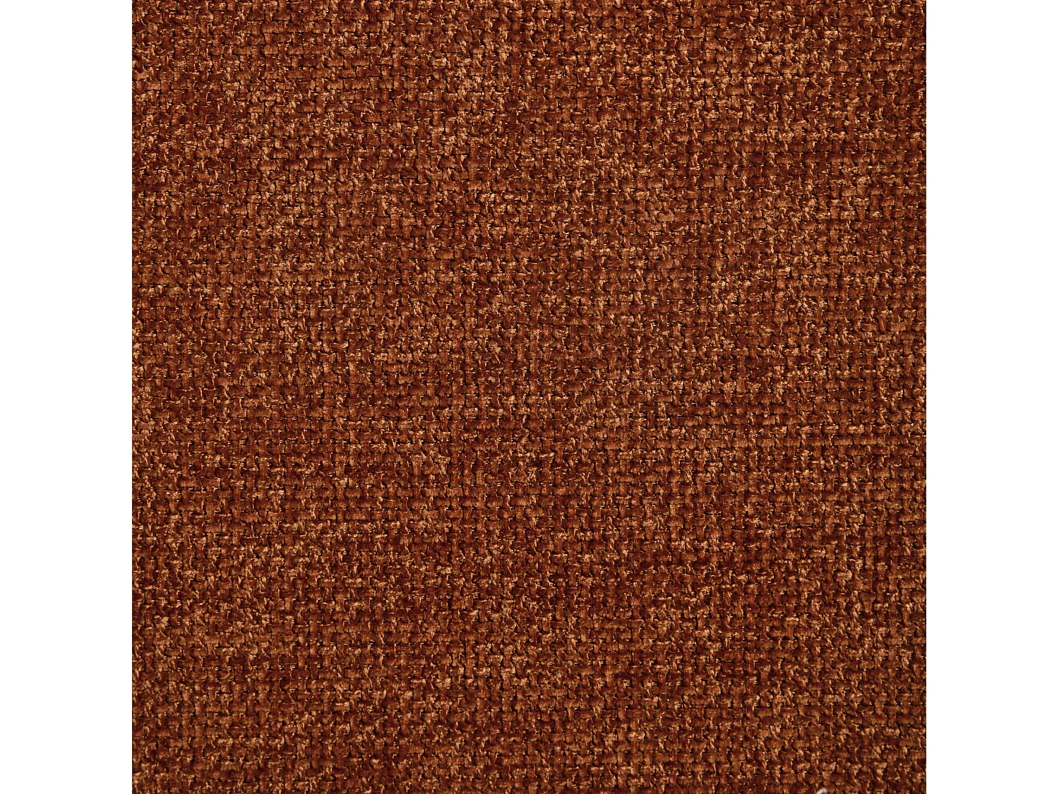 Fauteuil PERLE en velours chenillé terracotta