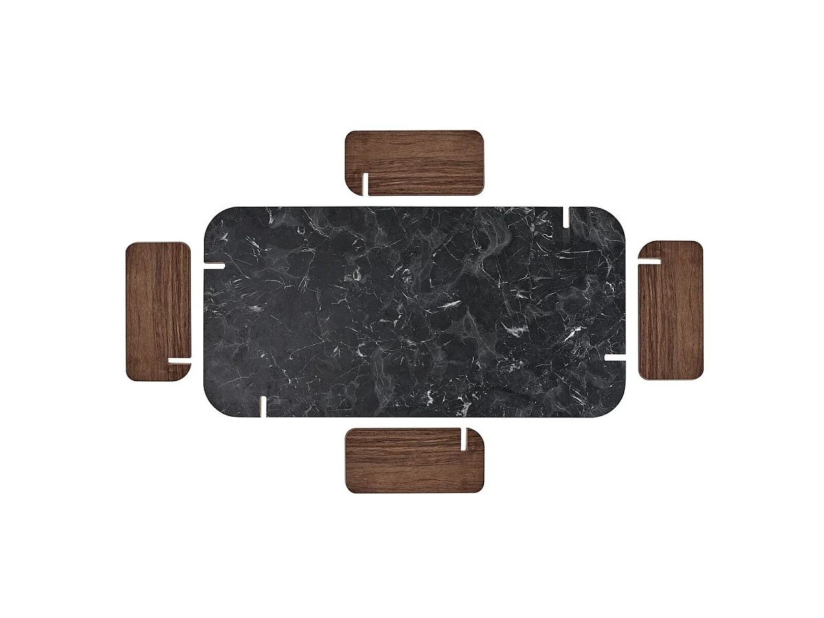 Couchtisch mit rechteckiger Platte L120 cm - ELOI