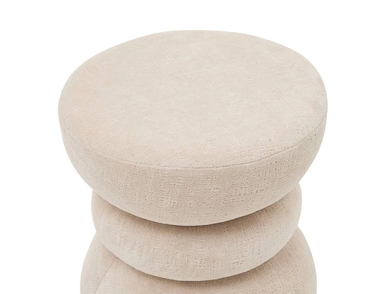Pouf totem Ritem H38,5 cm ivoire Atmosphera