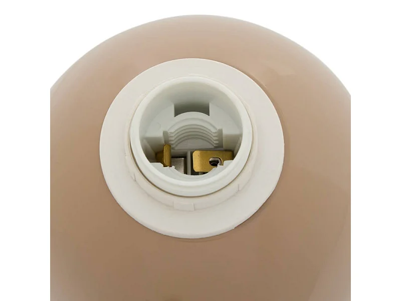Lampe bicolore 37 cm Lito métal beige Atmosphera
