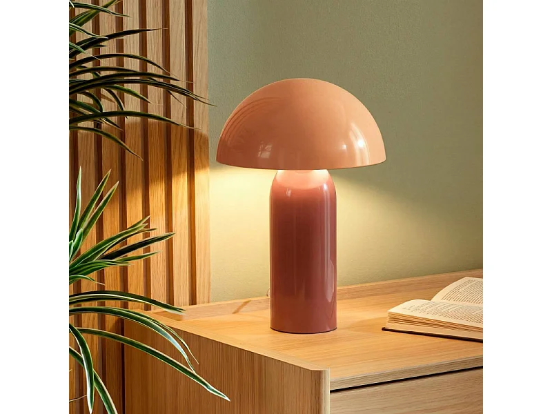Lampe bicolore 37 cm Lito métal terracotta Atmosphera