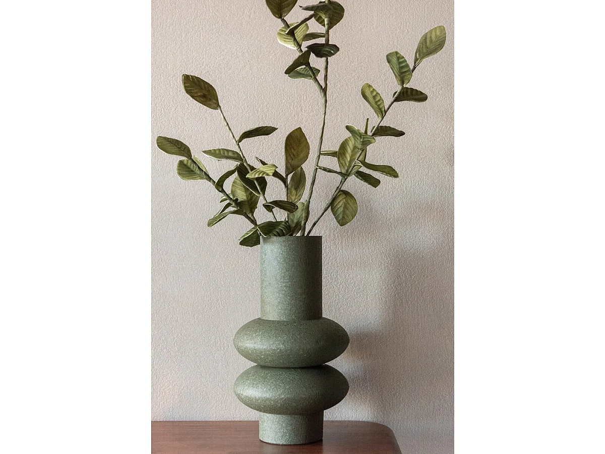 Vase Design en Métal "Orla" 38cm Vert