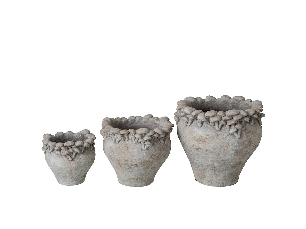 Cache-Pot en Ciment "Nena" 26cm Beige