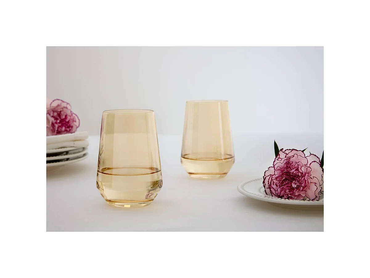 Lot de 4 Verres à Eau "Ambre" 41cl Ambre