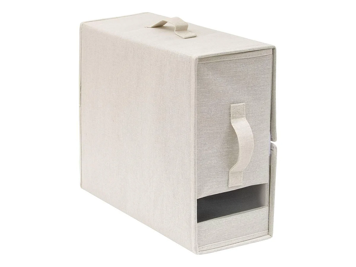Lot de 2 Housses de Rangement "Dressy" 41cm Beige