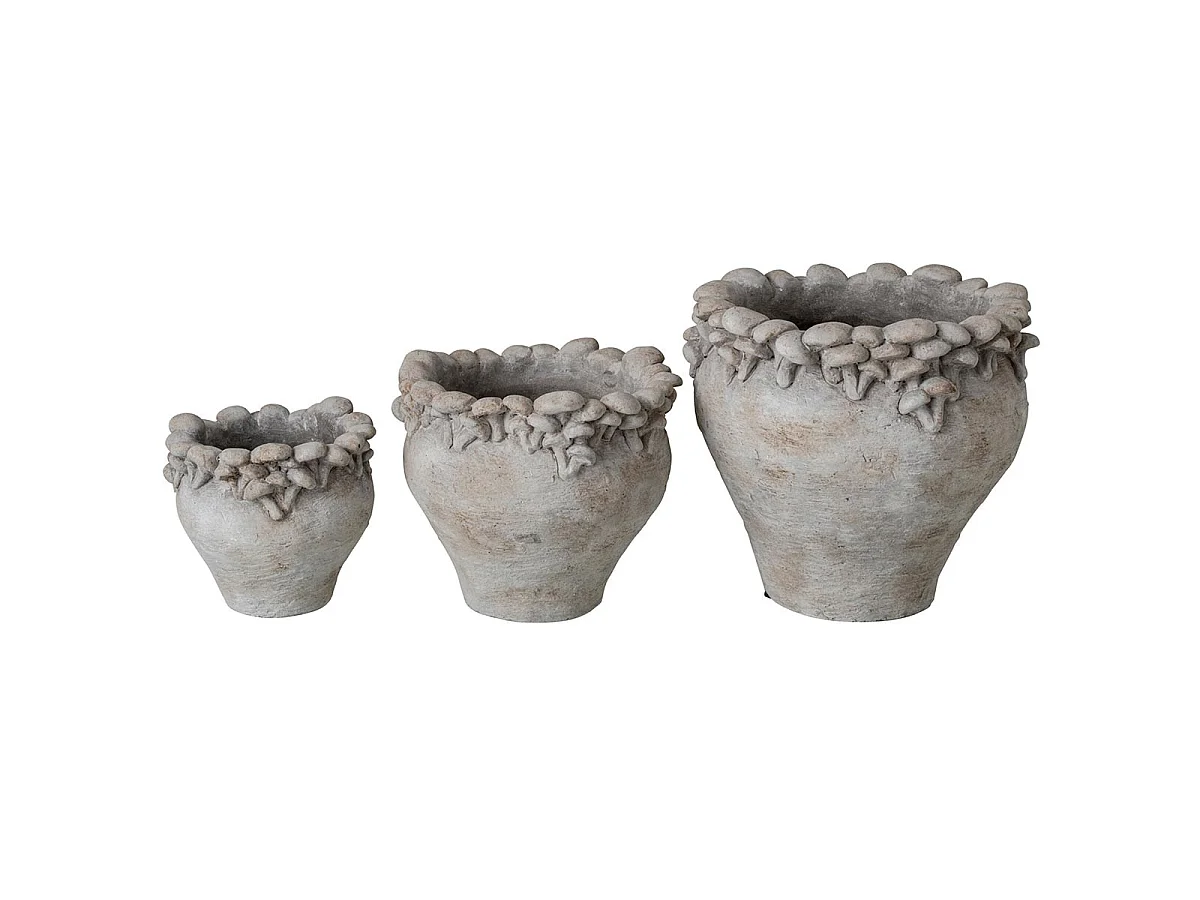 Cache-Pot en Ciment "Nena" 22cm Beige