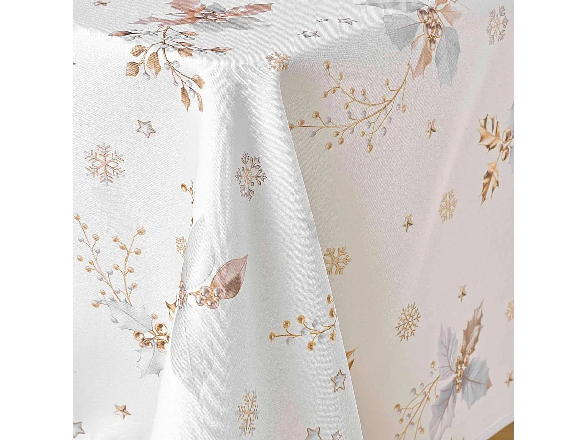 Nappe Imprimé "Guido" 150x240cm Blanc