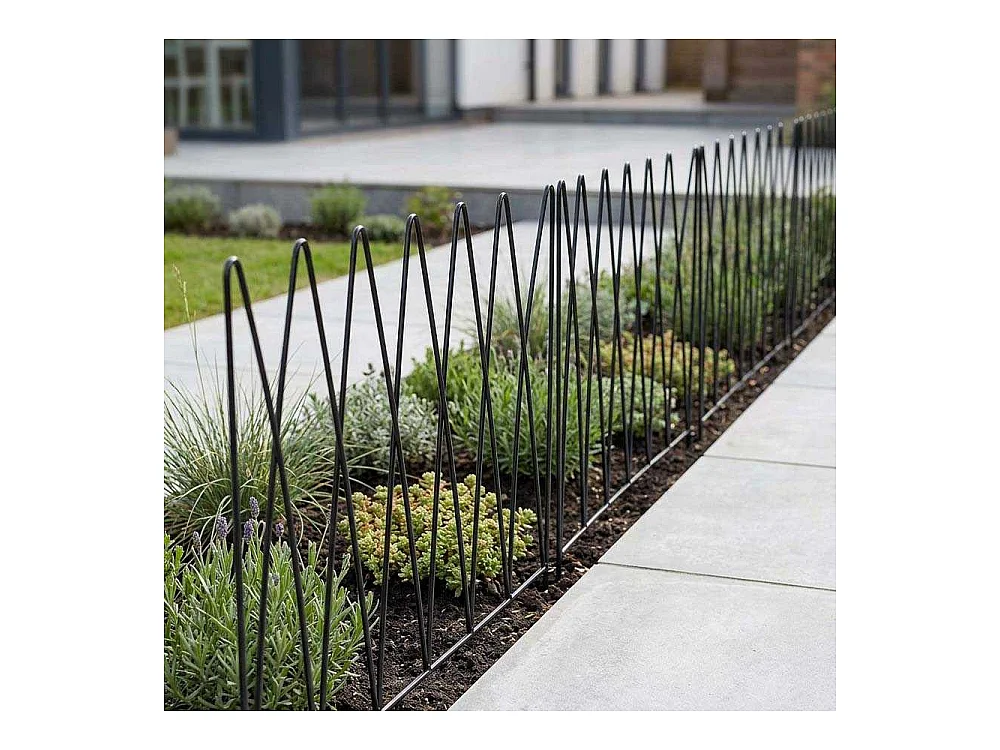 Bordure de jardin en métal  58 x 0.6 x 57 cm Vagues