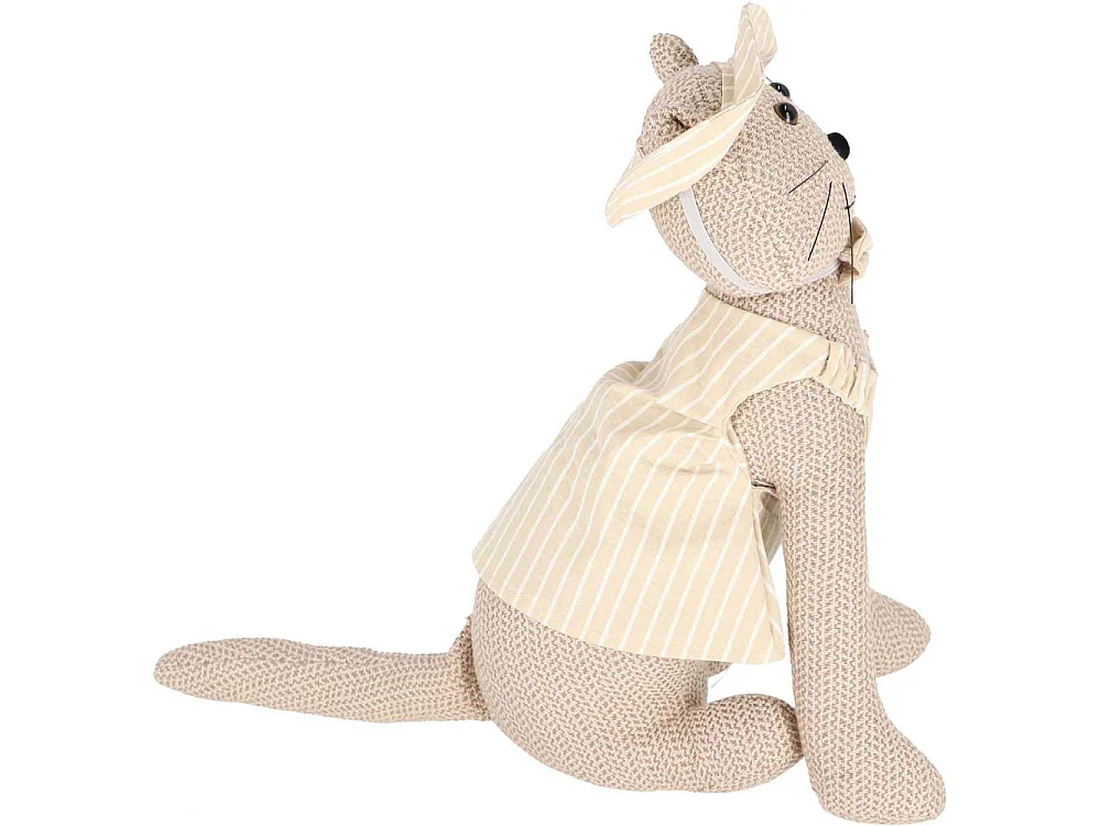 Cale-porte en tissu animal habillé Chat