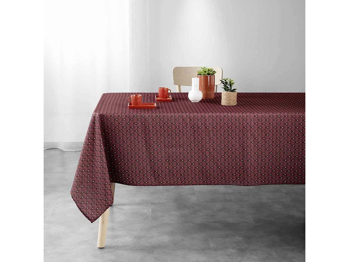 Nappe Imprimée "Art Chic" 150x240cm Terracotta