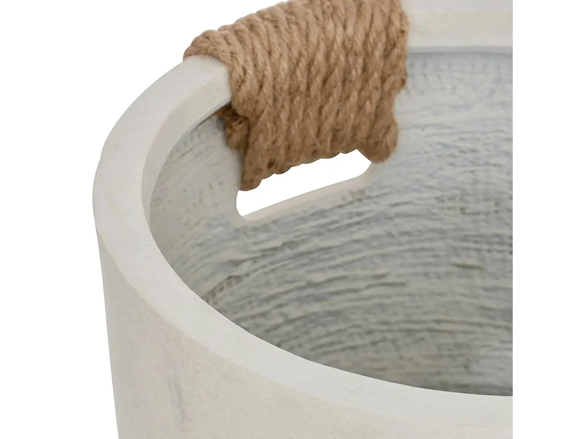 Lot de 3 Pots en Magnésie "Sien" 47cm Blanc