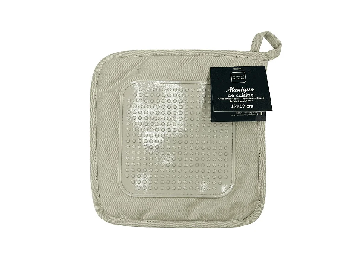 Manique de Cuisine en Silicone "Cuistot" 19cm Lin