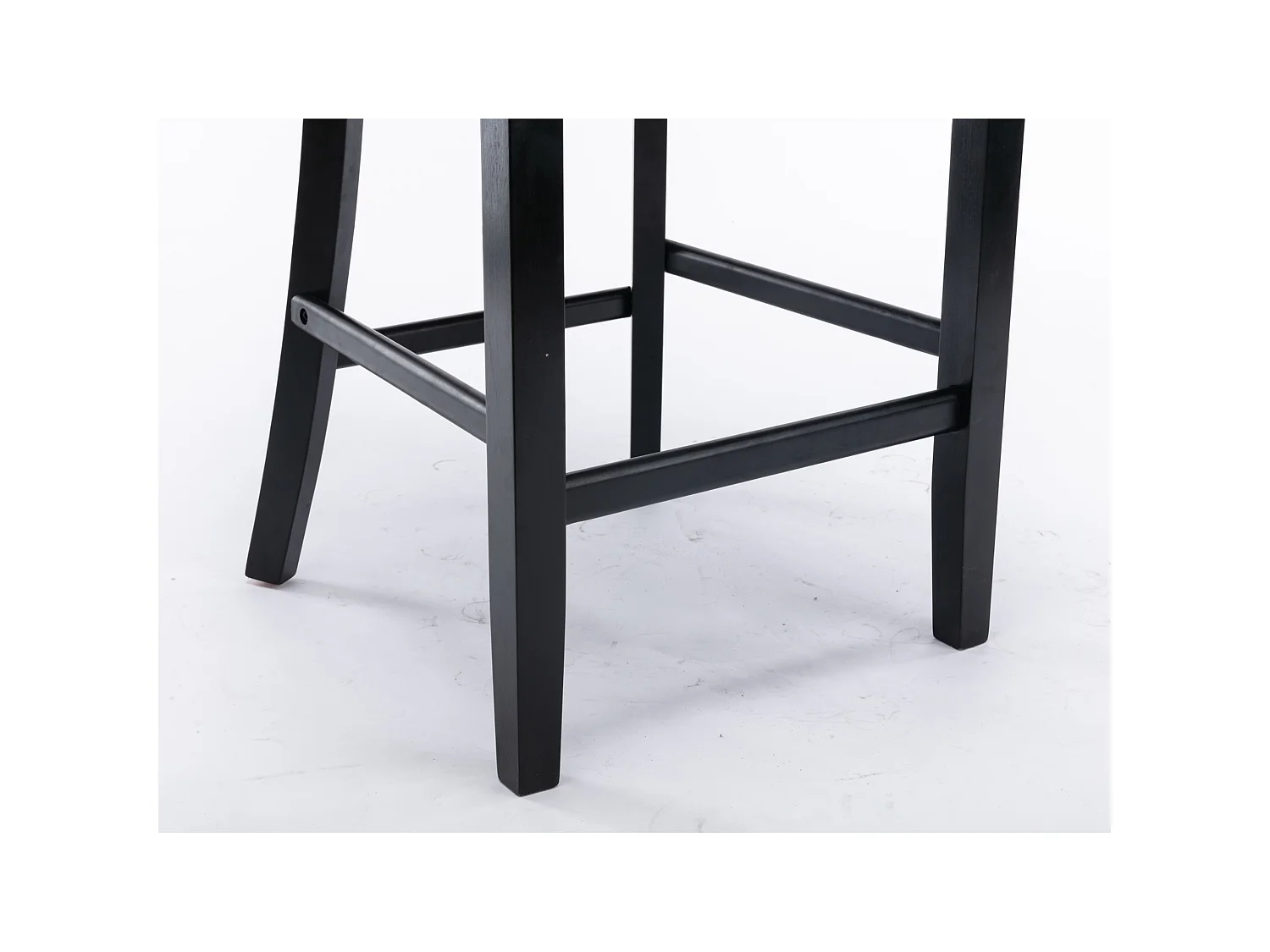 Set van 2 fluwelen barkrukken in wingback stijl met hoge rugleuning en zithoogte van 67 cm