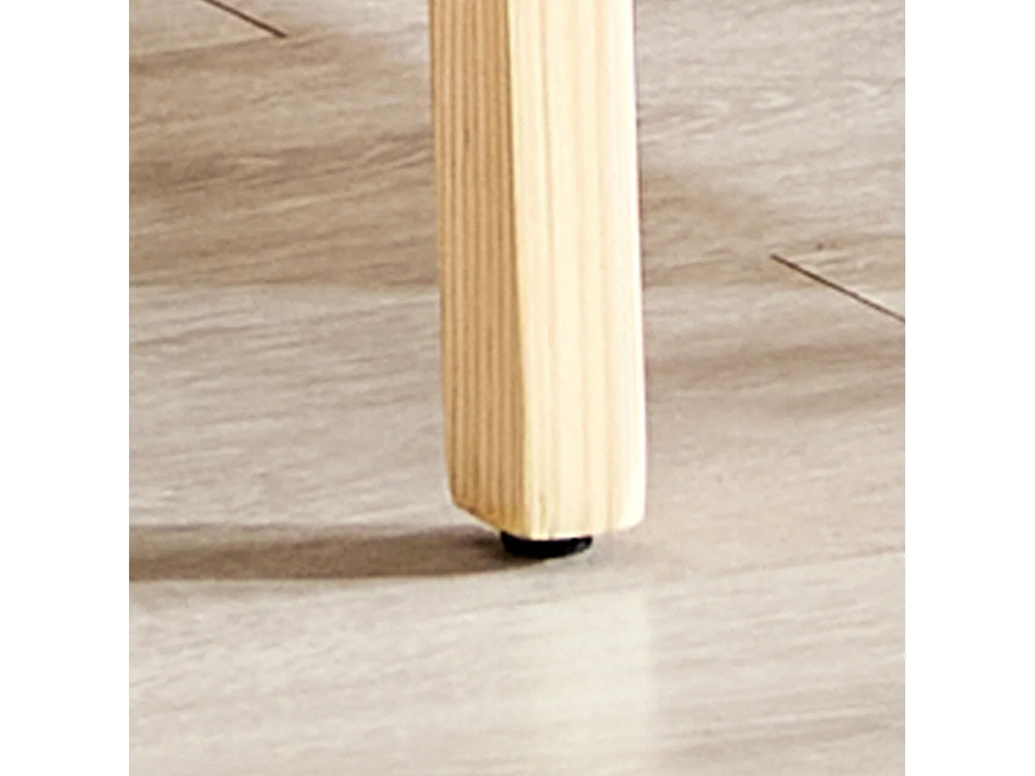 Lot de 2 tabourets de bar en papier corde avec dossier et pieds en bois 64.5 cm