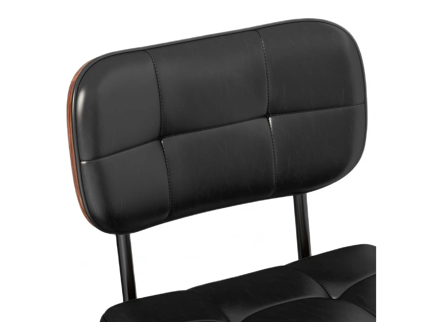 Lot de 2 tabourets de bar pivotants à 360 degrés avec assise rembourrée et repose-pied intégré pour îlots de cuisine, bars à domicile et salles à manger