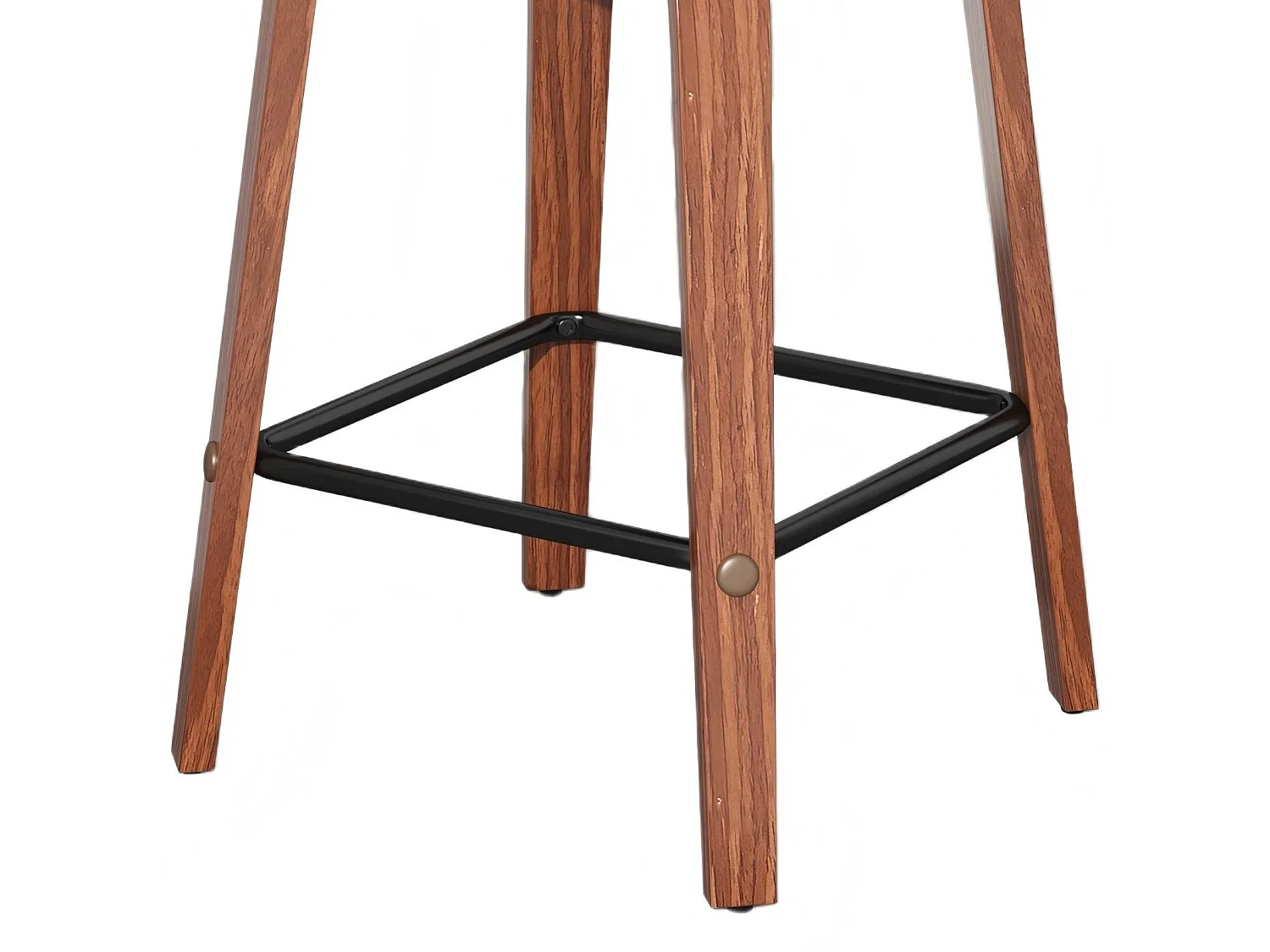 Lot de 2 tabourets de bar pivotants à 360 degrés avec assise rembourrée et repose-pied intégré pour îlots de cuisine, bars à domicile et salles à manger