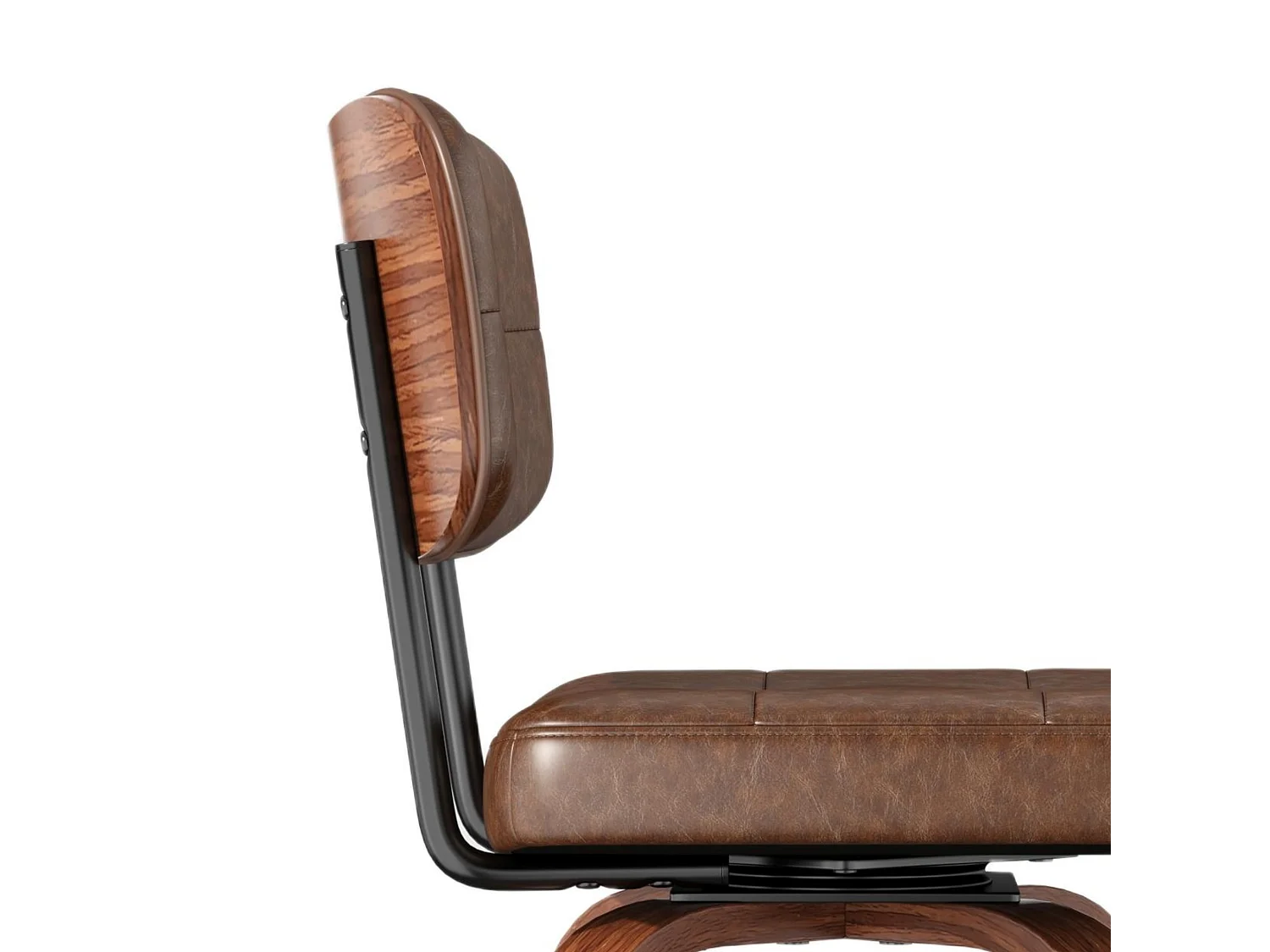 Lot de 2 tabourets de bar pivotants à 360 degrés avec assise rembourrée et repose-pied intégré pour îlots de cuisine, bars à domicile et salles à manger