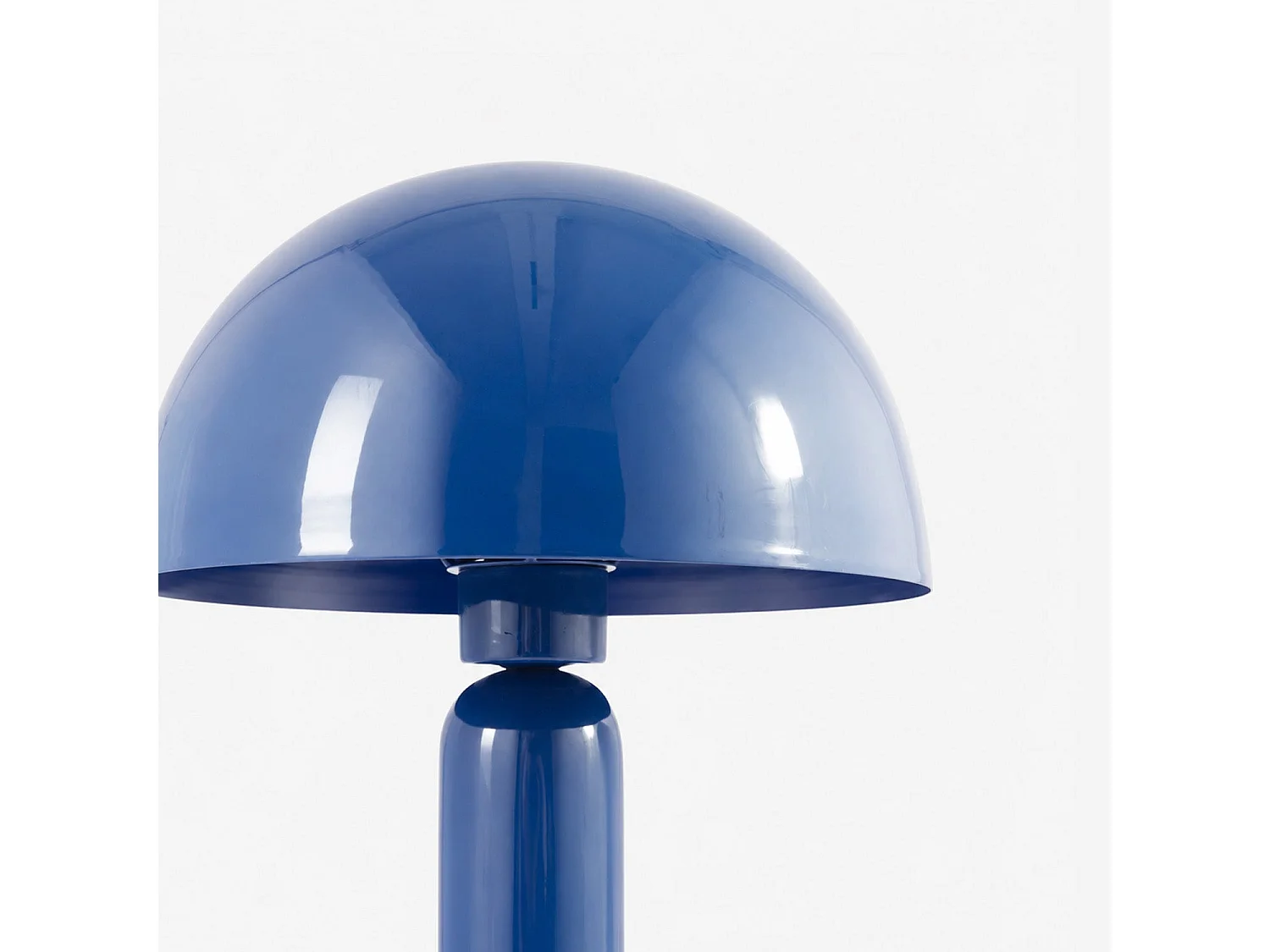 Lampe en bois et métal bleu foncé - Romy
