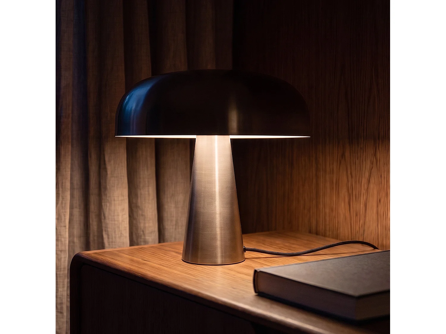 Lampe en métal brossé - Livia