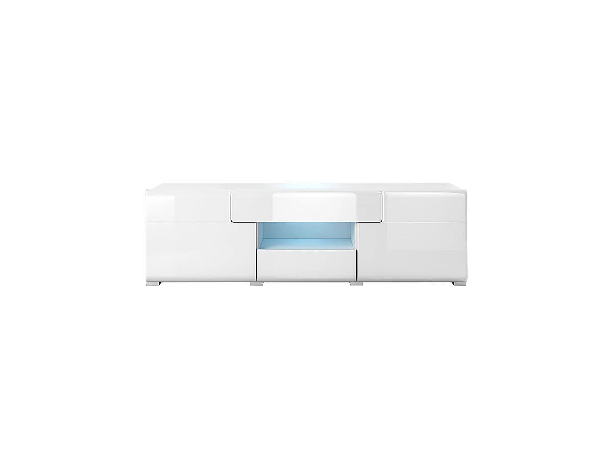 Szafka RTV TOLEDO 2D2S 159 biała połysk