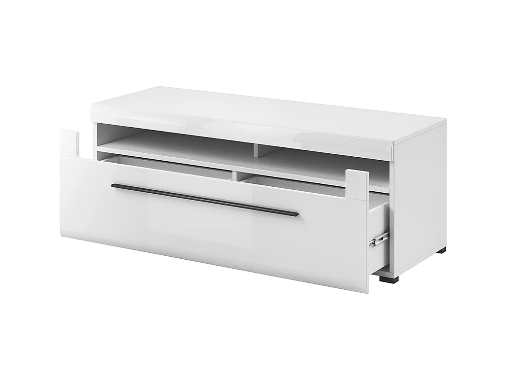 Mueble TV 2 cajones 140 cm Louis Blanco