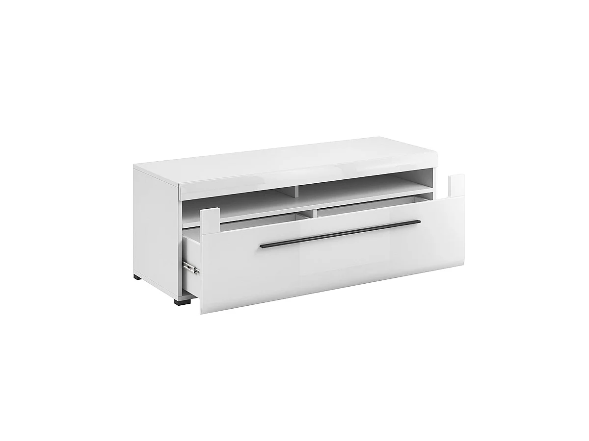 TV-Möbel mit 1 Schublade 140 cm Louis Weiß