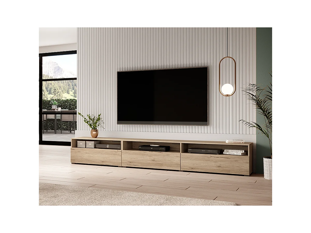 Mobile TV 1 cassetto Sloan marrone 270cm