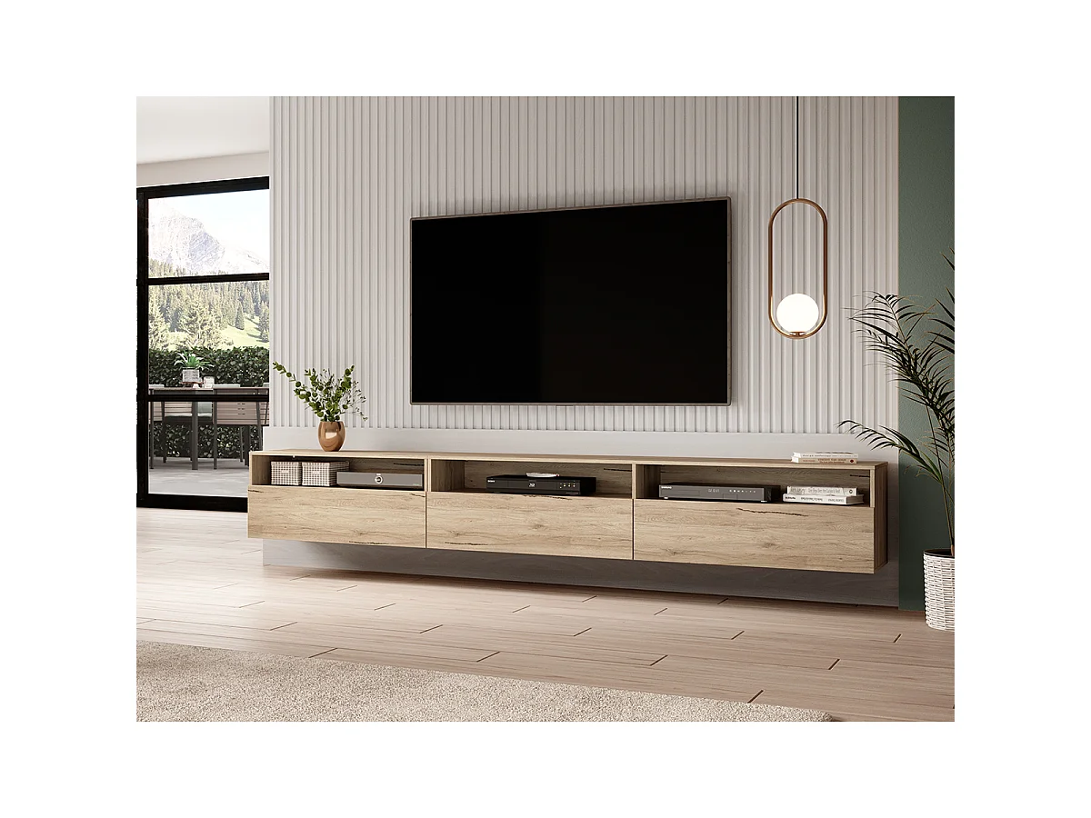 Mobile TV 1 cassetto Sloan marrone 270cm