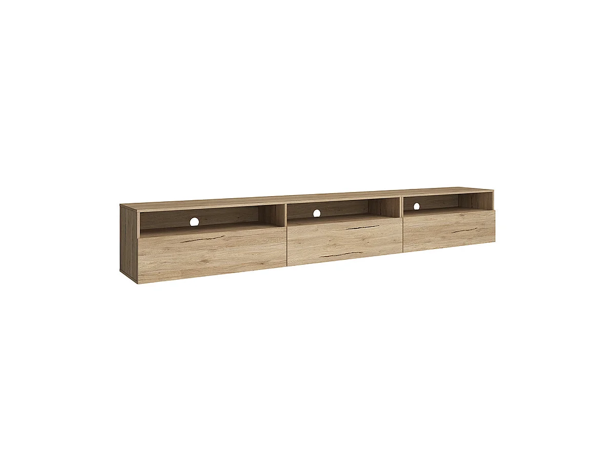 TV-Möbel auf Fuß oder an der Wand 1 Schublade 270 cm Sloan Holz