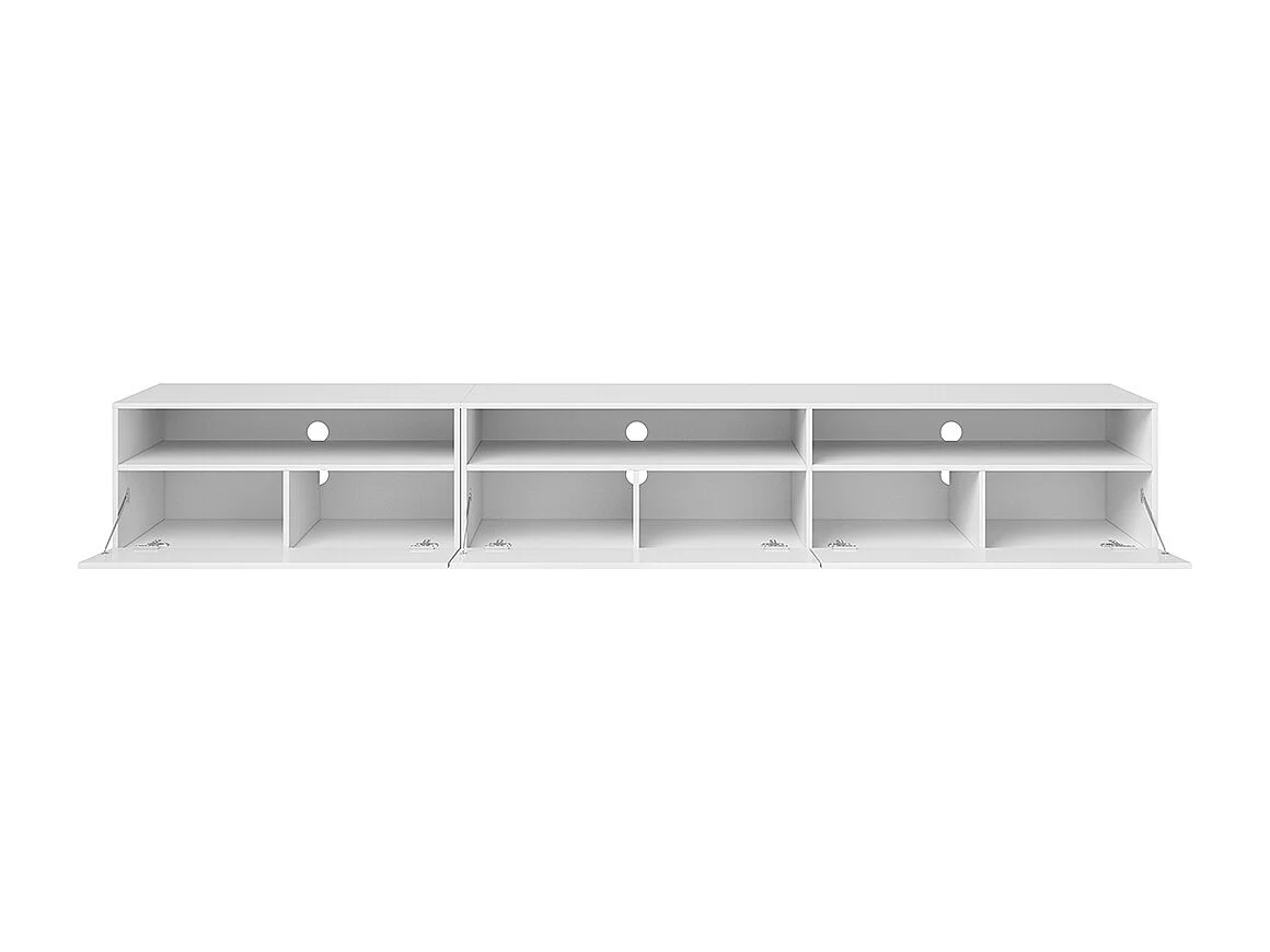 1-drawer Sloan white TV stand 270 cm