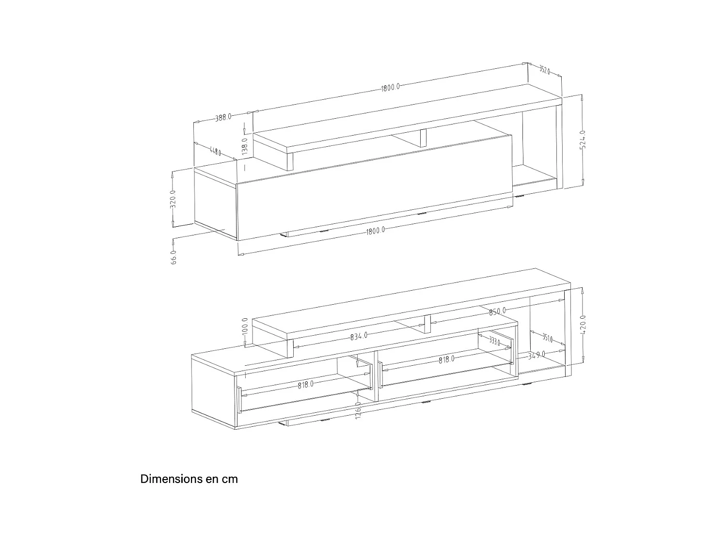 Szafka RTV BOTA 219 antracyt/dąb ribbec