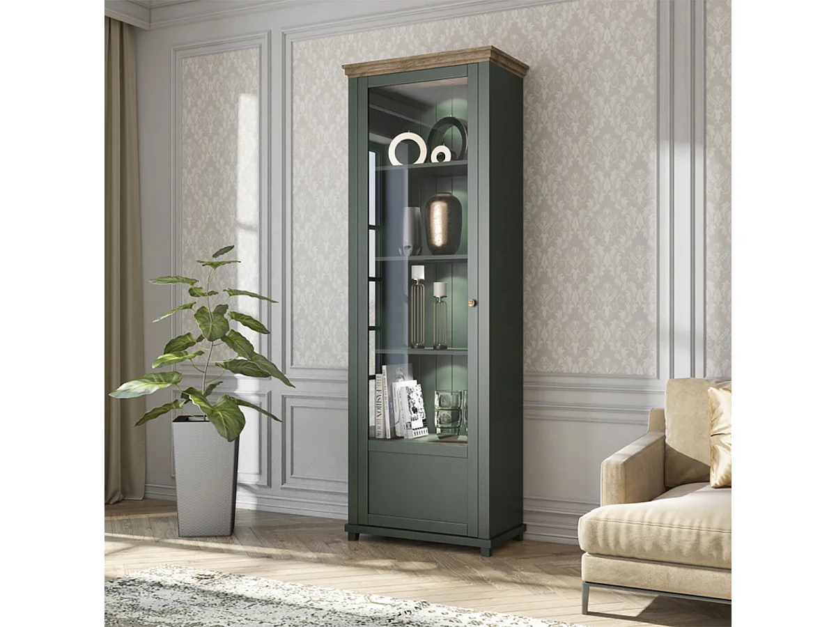 1-door showcase, left-hand opening Martin Vert et Bois