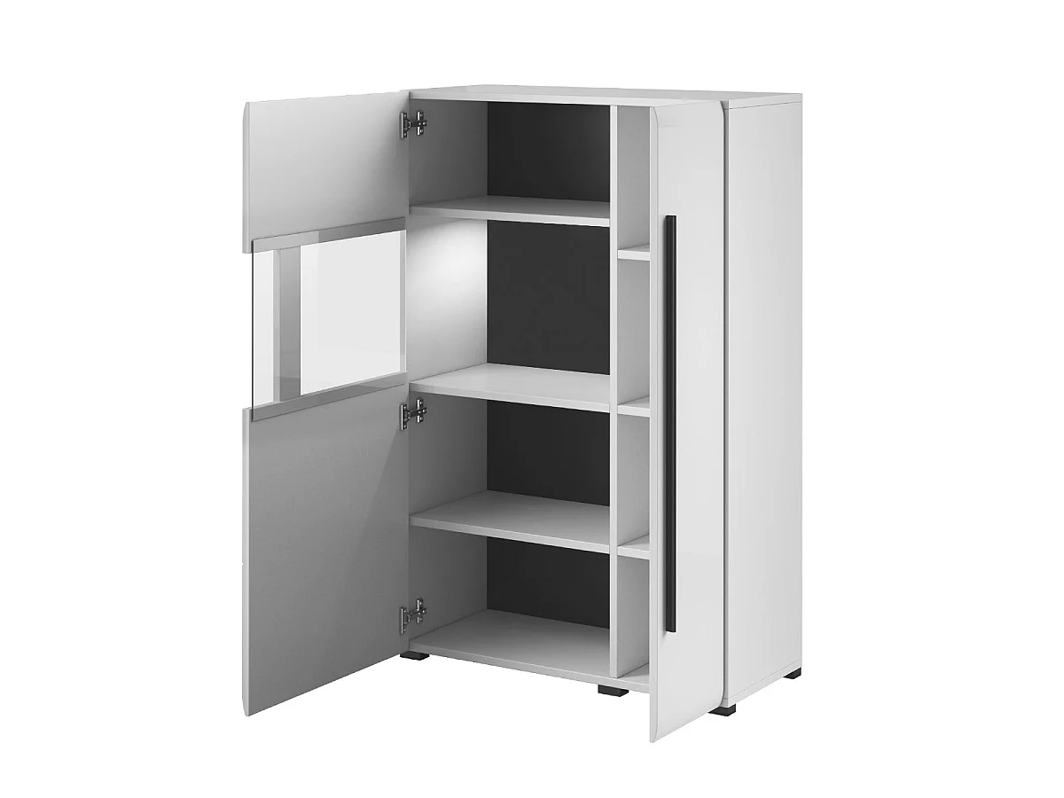 Louis Blanc 2-deurs servieskast met LED