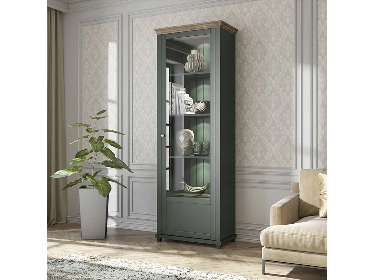 Martin Vert et Bois 1-door display cabinet, right-hand opening